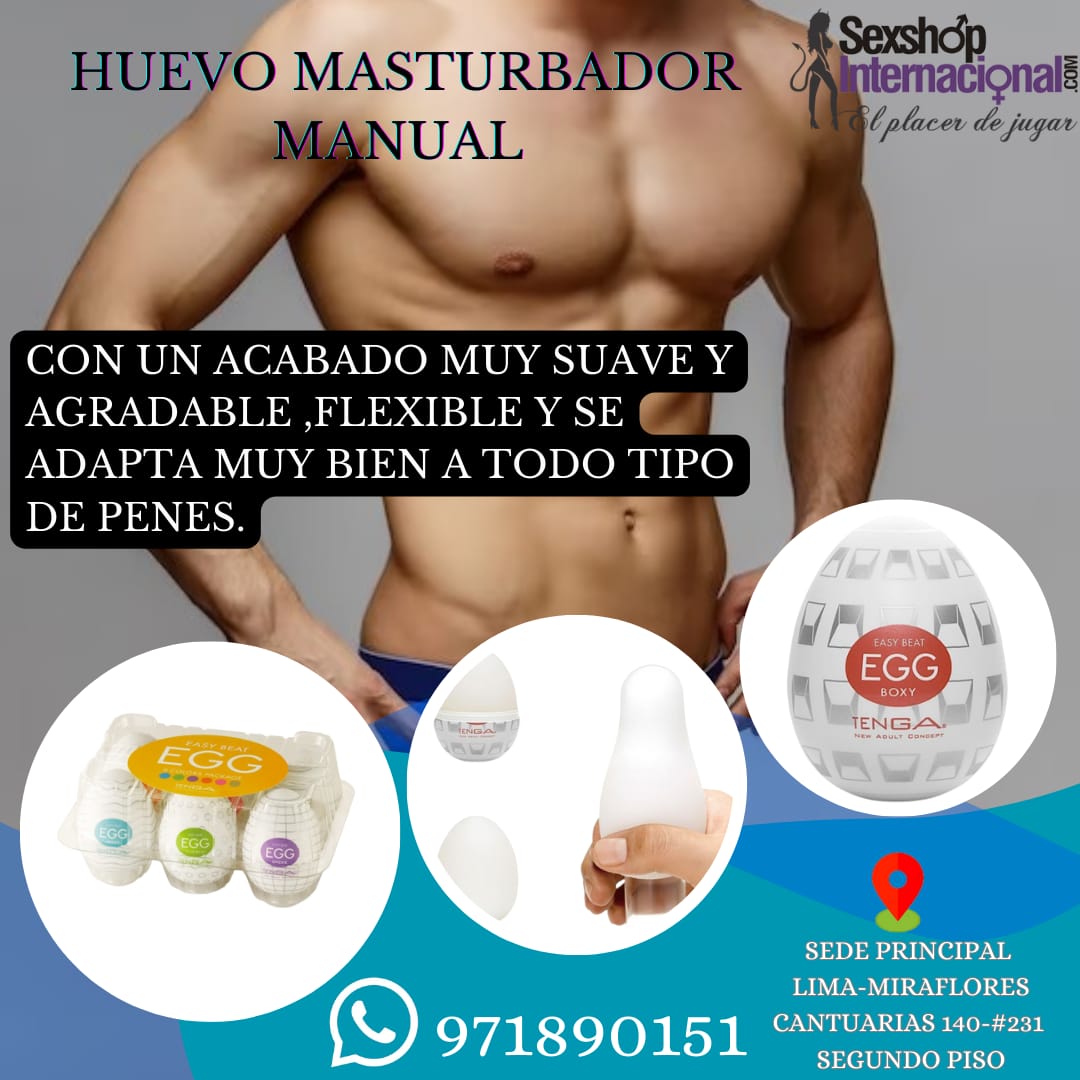 MASTURBADOR HUEVOS DE SILICONA-TENGA EGG-SEXSHOP LIMA 971890151 